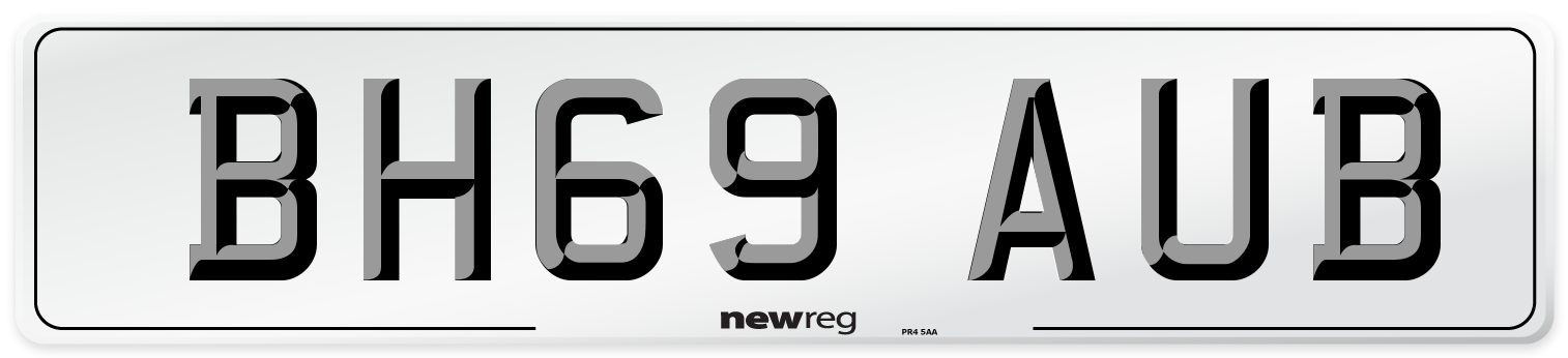 BH69 AUB Number Plate from New Reg
